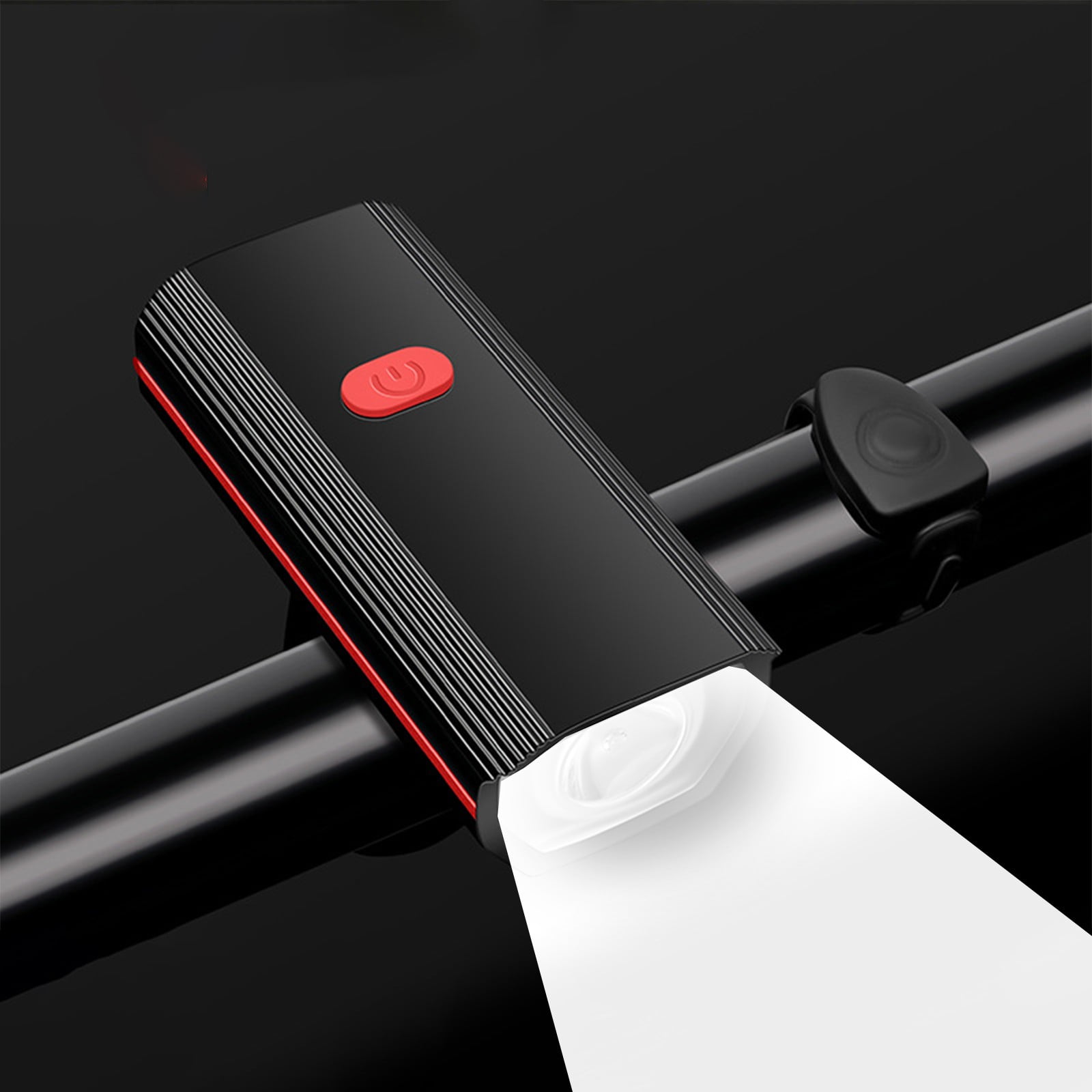 VGEBY Phare De Vélo Lampe De Vélo Rechargeable USB Avec Sonnette De Vélo, 4 Modes D'éclairage