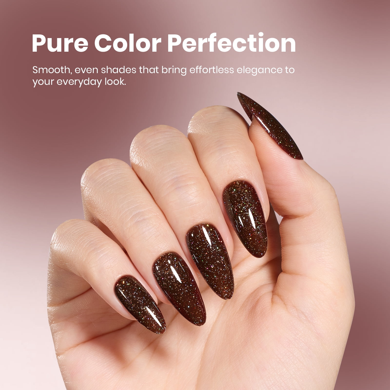 Beetles Stay Shining Collection Gel Nail Polish, Hazelnut Brownie, 0.51 fl oz