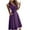 Purple, variant on Spring Dresses for Women Casual Loose Deep V Neck Dress Bandage Sleeveless Solid Color Party Dress Semi Formal Ankle-Length Dress