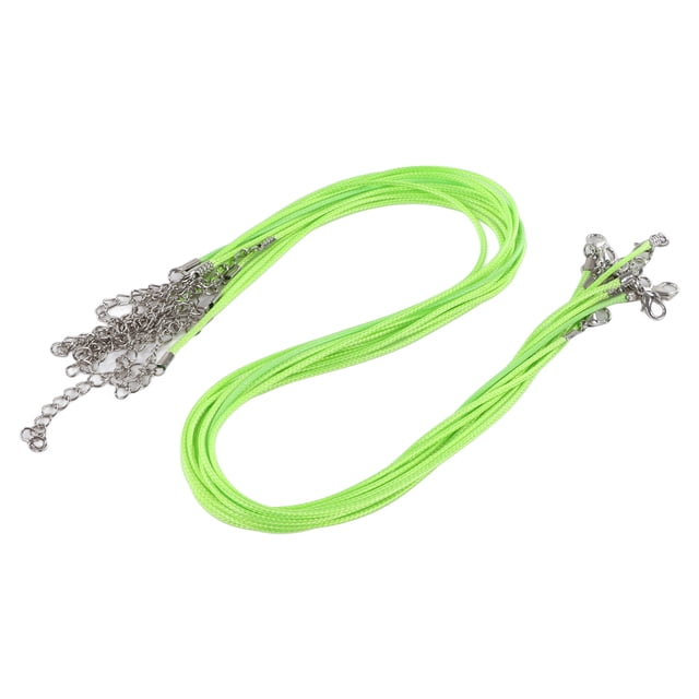 Cordones para collares para colgantes, 100 Uds., cordón encerado para collar, cordón para collar con cierre, collar de cuerda, construcción robusta Jadeshay A