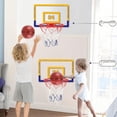 thumbnail image 1 of Tablero de baloncesto transparente plegable sin perforaciones para colgar en la pared, canasta de baloncesto para niños, juguete para bebés, 1 of 3