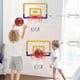thumbnail image 1 of Tablero de baloncesto transparente plegable sin perforaciones para colgar en la pared, canasta de baloncesto para niños, juguete para bebés, 1 of 3