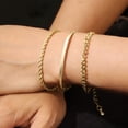 thumbnail image 2 of Alexcraft Gold Beaded Bracelets for Women, 14K Gold Plated Bead Bracelet Stack Jewelry Sets Paperclip Link Chain Bracelet for Women Trendy Jewelry, 2 of 7