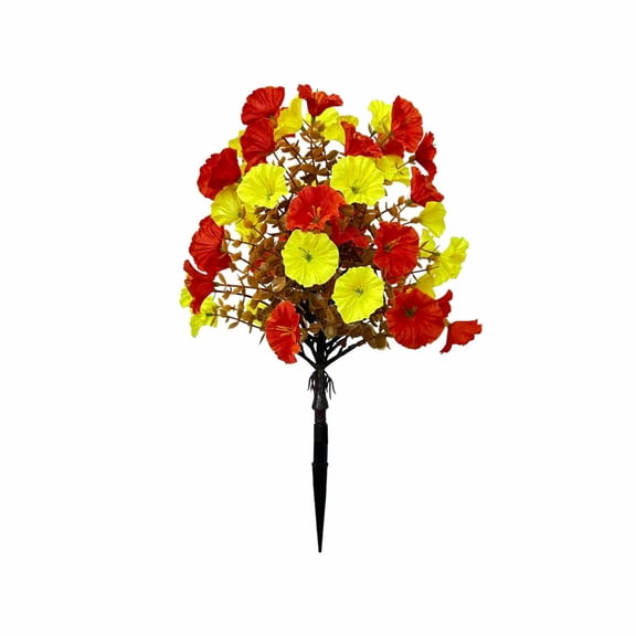 Aurorax Thanksgiving Decorations Outdoor,Artificial Fall Flowers for Porch Decor 63 Heads Eucalyptus Realistic Fall Fall Decorations for Home Outdoor Yellow