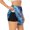 Black, variant on Night At Lake Aurora 1 for Double-layer Running Short for Women, Perfect for Gym, Tennis, and More, Featuring a Convenient Pocket-XX-Large