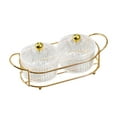 thumbnail image 3 of jifeng Food Storage Organizer Plate Multipurpose with Holder Serving Container Nut Tray Clear two Bowls, 3 of 9