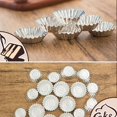 thumbnail image 5 of 50PCS Egg Tart Mold for Baking, 3.8 Inch Stainless Steel Mini Tart Tin Pans, Pie Tartlet Cupcake Cake Muffin Mold, 5 of 6