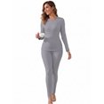 thumbnail image 2 of MINTREUS Thermal Underwear for Women Long Johns with Fleece Lined, Base Layer Women Cold Weather Top Bottom, 2 of 8
