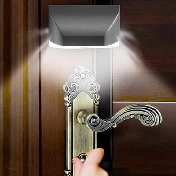 Motion Sensor Night Light, Battery Powered LED Closet Light with Auto-On/Off, 120° Wide Angle Detection for Hallway, Stairs, Toilet, Cabinet, Bedroom, 5s Delay, 4 White LEDs, Adhesive Installation