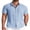 Light Blue, variant on COOFANDY Men' Button Down Shirts Short Sleeve Casual Shirt Summer Beach Textured Shirts