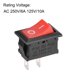 thumbnail image 3 of Interruptor de palanca mini barco negro interruptor de palanca para barco marino 2 pines ON/OFF AC 250V/6A 125V/10A, 2 piezas, 3 of 4
