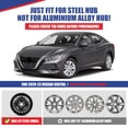 thumbnail image 6 of 4Pcs/Set 16" Hubcaps Wheel Rims Cover Fit for 2020-2025 NISSAN SENTRA Compatible With Steel Wheels Snap On Installation ABS+PC Material(16-Inch,LACQUER), 6 of 8