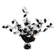 Graduate Cap Gleam 'N Burst Centerpiece (black & white) Party Accessory (1 count) (1/Pkg)