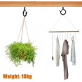 thumbnail image 5 of 20 ganchos Q-Hanger para luces de cadena al aire libre, ganchos de tornillo para colgar luces de pared, con hebilla de seguridad para año nuevo, fiesta, hogar, garaje TUNC Sencillez, 5 of 5