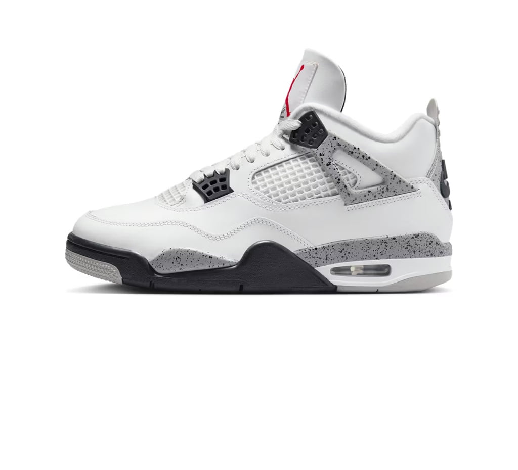 Jordan Men's 4 Retro White Thunder Basketball Shoes, from StockX