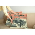 thumbnail image 3 of Ambesonne Vintage Throw Pillow Cover 2 Pack, 60's Retro Car Pop Art, 16", Emerald Orange, 3 of 6