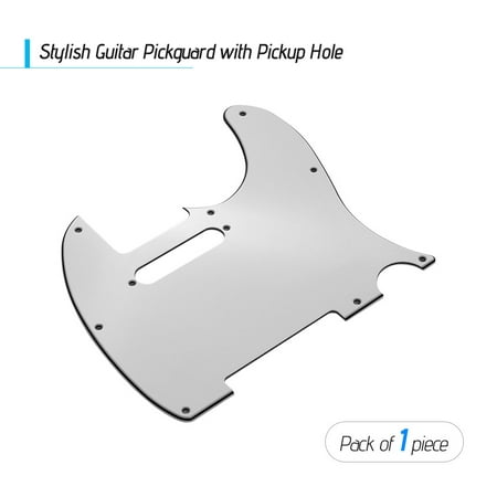 3Ply Guitar Pickguard with Single Coil Pickup Hole for Telecaster Style Electric Guitar (Best Humbucker For Telecaster)