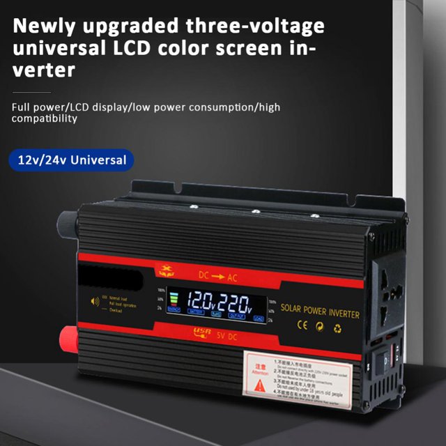 Car Inverters Modified Sine Wave Portable Universal Voltage Transformer Adapter Charging Converter Multi-function Solar Poweras shown1Russian Federation He Qiyong unisex