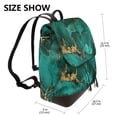 thumbnail image 2 of Fotbe Green Gold Glitter Mochila Bolso con Estampado para Mujer, Mochila Antirrobo de Nylon Impermeable, Bolsa Ligera de Hombro, 2 of 4