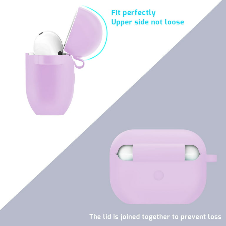 MATEPROX AirPods Pro 2 Case, Silicone AirPods Pro 2nd Gen [2022] Cover with  Keychain/Handstrap-Lavender Purple