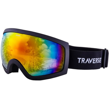 Traverse Varia Ski, Snowboard, and Snowmobile Goggles, Obsidian with Phoenix (Best Inexpensive Snowboard Goggles)