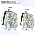 thumbnail image 3 of Lsque Fairy Flower Pattern Canvas Daypack, Durable Backpack, High-quality Versatile Backpack,Vintage Compact Backpack-Medium, 3 of 6