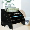 thumbnail image 5 of Worgeous Stackable Storage Holder Desktop Paper Files Storage Rack Assembly Document File Organizer, 5 of 8
