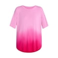 thumbnail image 5 of Time and Tru Women’s Crewneck Tunic Tee with Short Sleeves, Sizes XS-XXXL, 5 of 5