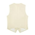 thumbnail image 2 of GXFC Womens Dressy Vests Sleeveless V Neck Button Waistcoat Formal Business Shirt Slim Fit Cropped Blazer Vest for Womens, 2 of 9