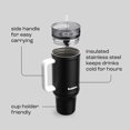 thumbnail image 6 of Bubba Travel Tumbler, 40 Oz, Stainless Steel, Vacuum Insulated Leakproof With Handle, AutoClose Lid With Straw, Office Siren, 6 of 10