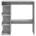 thumbnail image 3 of vidaXL Bar Table with Storage Rack Concrete Grey 100x50x101.5cm Engineered Wood, 3 of 4