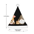 thumbnail image 3 of KLL Christmas Hats for Adults Plush Coffee Gnome (2) Print Santa Hat Xmas Fluffy Santa Claus Hat for Women Men, 3 of 6
