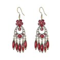 thumbnail image 1 of Pendientes de joyería bohemia para mujer, acrílico, flor, borla, cristal, boda, 106677, 1 of 4