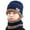 Navy Blue, variant on 2Pcs/Set Kids Winter Knitted Hats and Scarf Set Warm Knit Beanie Hat Fleece Lining Circle Scarf for 5-14 Years Boys Girls