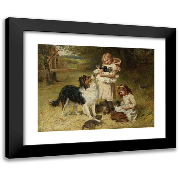 Frederick Morgan 14x12 Black Modern Framed Museum Art Print Titled - Rival Families