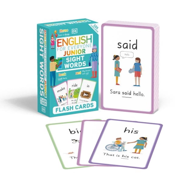 Pre-Owned DK English for Everyone Junior: English for Everyone Junior Sight Words Flash Cards (Cards)