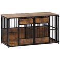 thumbnail image 7 of Wooden Dog Crate Furniture, Large Dog Kennel with Storage Top, Indoor Pet Cage, 7 of 7