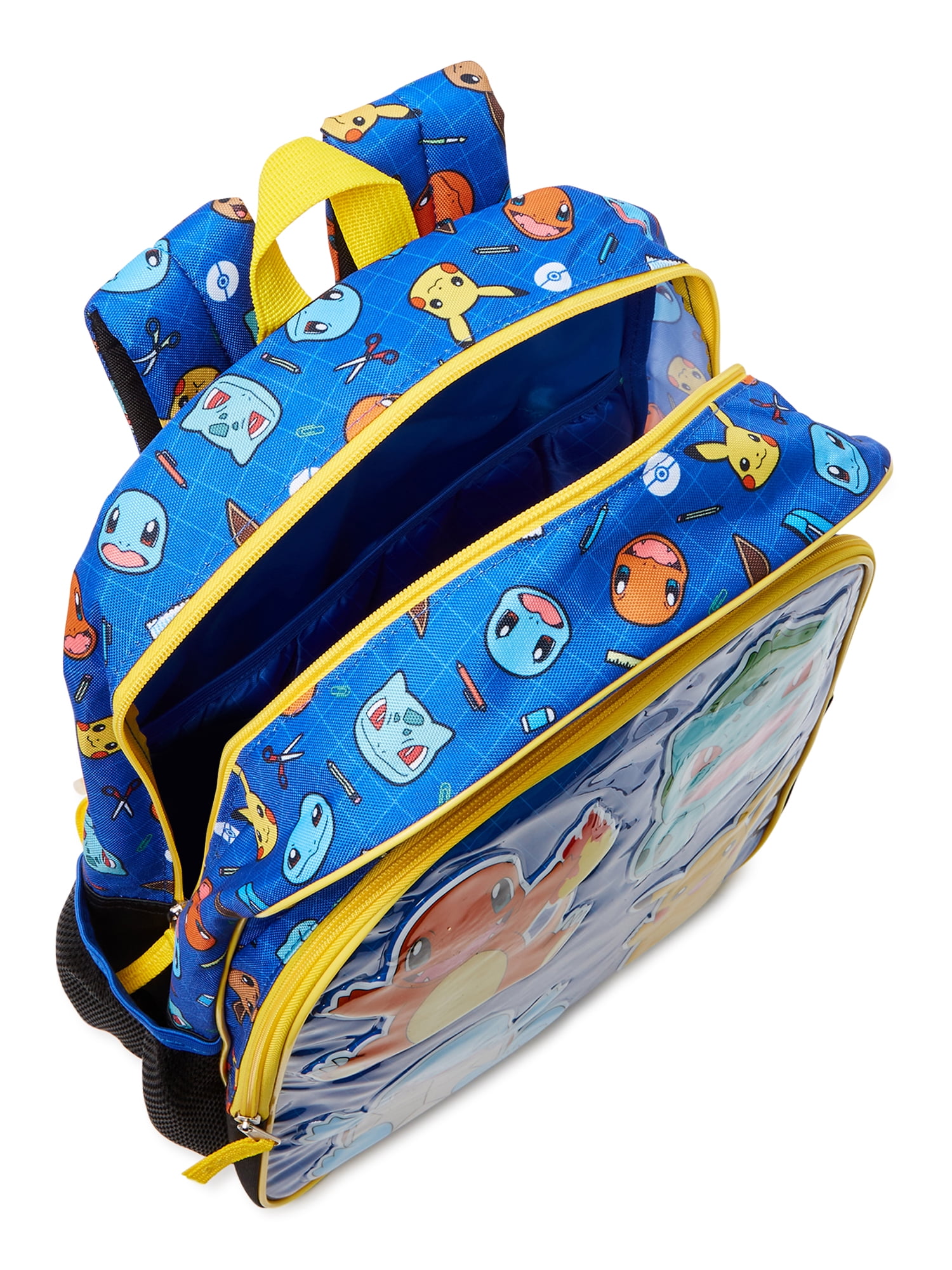 Pokemon Unisex Kids' Printed Backpack Blue Yellow