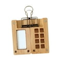 thumbnail image 3 of balikha Portable Watercolor Palette Box Paint Palette Tray 8 Grids Mini Wood Travel Watercolor Palette for Beginners Students Gouache With Clip, 3 of 9