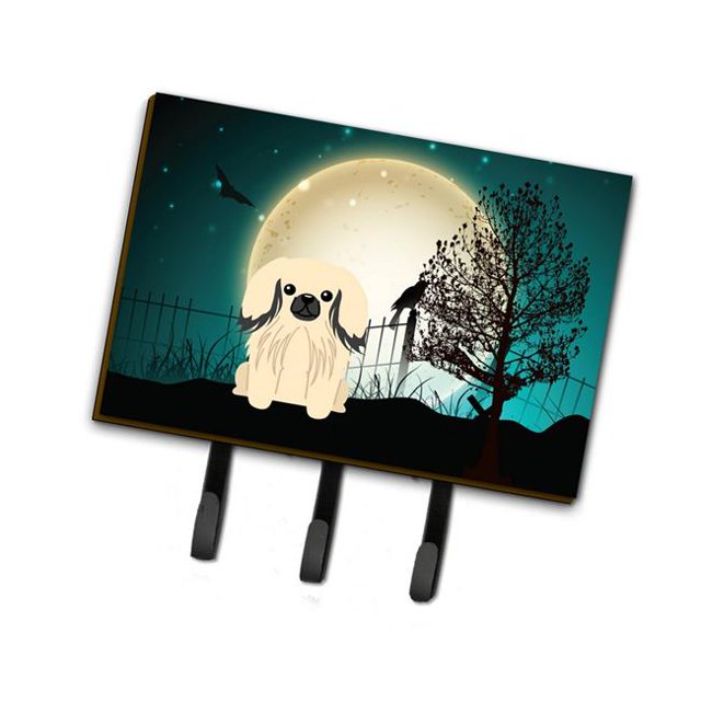 Halloween Scary Pekingnese Cream Leash or Key Holder