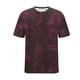 thumbnail image 5 of Ceisia Men's Casual Solid Color T-shirt High Elastic Loose Fit Short Sleeve Round Neck All Season Sport Tee Tops Wine XL Gifts, 5 of 6