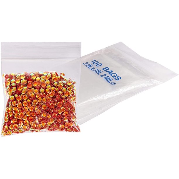 Zip lock bags 2x2 Self lock plastic bags 2 x 2. Clear poly bags 2 mil