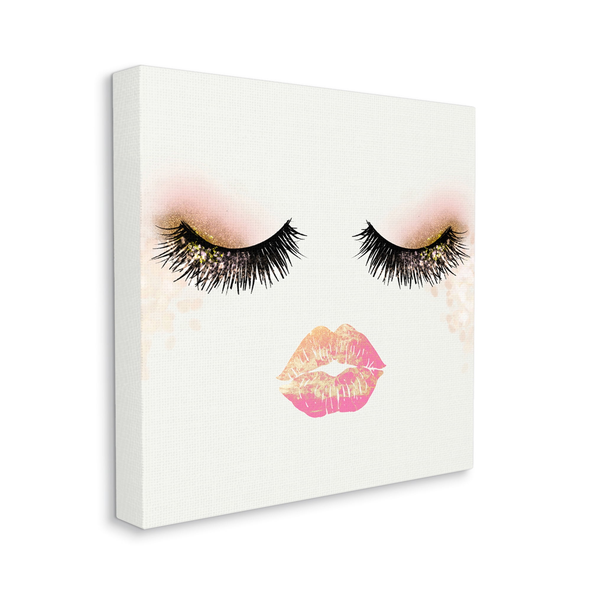 Stupell Industries Babe Face Sparkling Glamorous Fashion Mascara Makeup ,36 x 36, Design by Ziwei Li