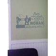 thumbnail image 5 of Never Underestimate the Power of One Woman Wall Saying Vinyl Decals Sewing Room Art, 23x13-Inch Storm Gray, 5 of 6