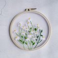 thumbnail image 3 of HLONK Dandelion DIY Kit Transparent Embroidery Kit Dandelion Embroidery Pattern for Beginner Needlework Kit Handmade Cross Stitch Sewing Art Home Decor Hand Embroidery Kits, 3 of 9