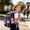 D, variant on Bowknot Decoration Large Capacity Travel Bag Lightweight Water Resistant Design with Padded Straps - Black-Pink