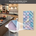 thumbnail image 5 of Yayeee Blank Wall Plate Cover 1-Gang 4.5"x2.7" Home Unused Decorative Outlet, Purple Art Pattern, 5 of 7