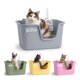 thumbnail image 1 of Arenero Para Gato Caja De Arena Mediano Con Pala Esquimal Pets Color Gris, 1 of 6