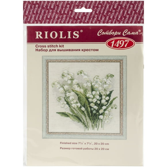 Riolis Counted Cross Stitch Kit 7.75"X7.75"-Lilly Of The Valley (14 Count)