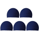 thumbnail image 1 of Gorro de baño para mantener el cabello limpio, sombrero de baño para mujeres y hombres (azul oscuro), 1 of 6